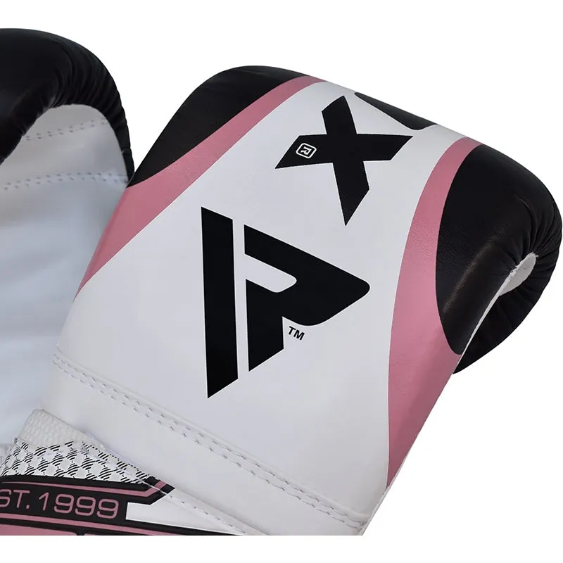 RDX 1P Guanti Sacco Boxe Rosa Maya Hide