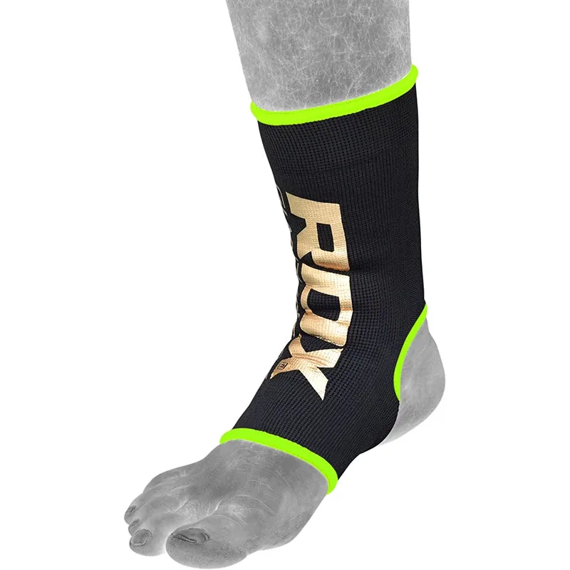 RDX AB Cavigliera Compressione Nero Verde Elastica