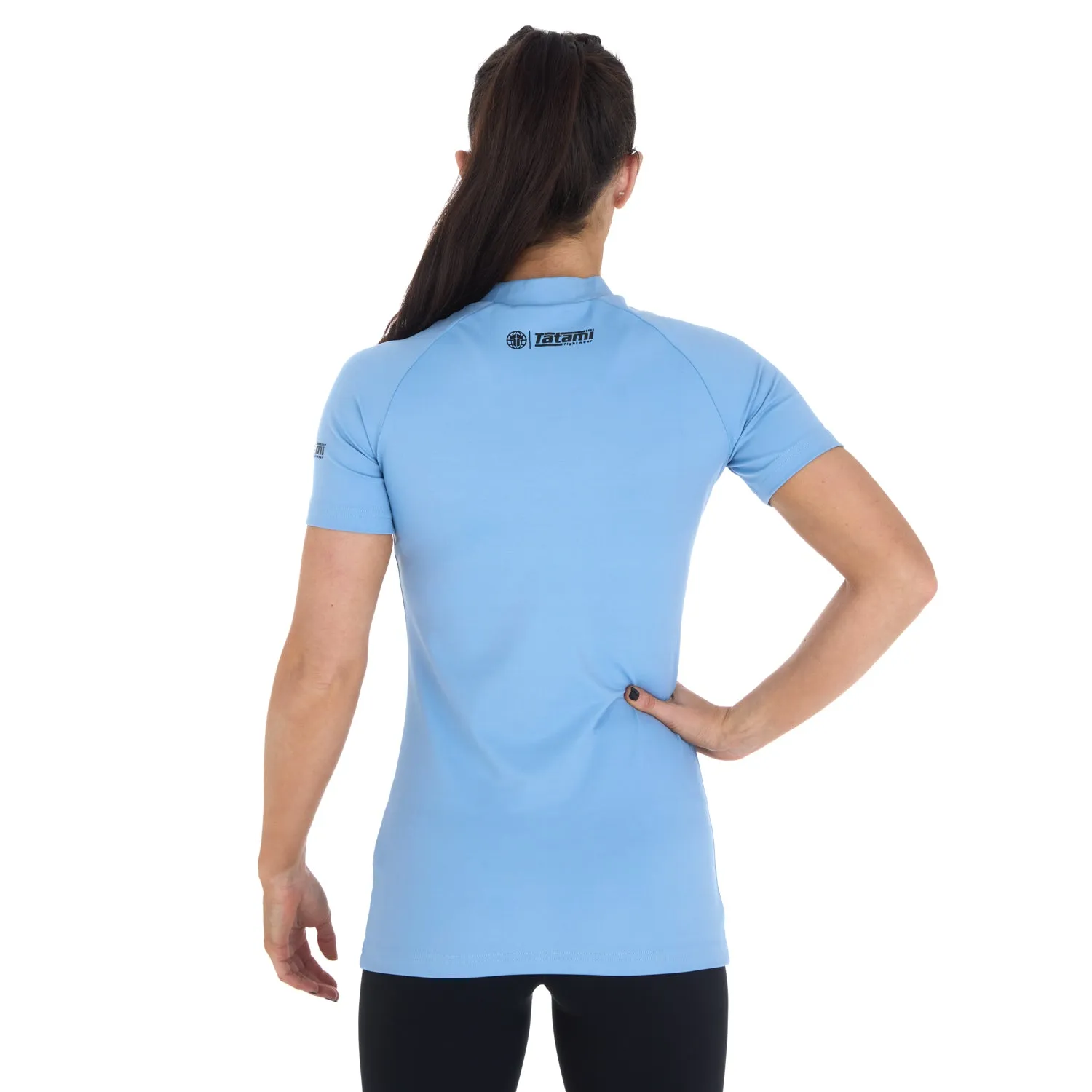 Tatami Fusion rash guard donna maniche corte blu
