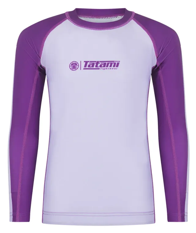 Tatami Contrast Rash Guard Bambino Manica Lunga Berry