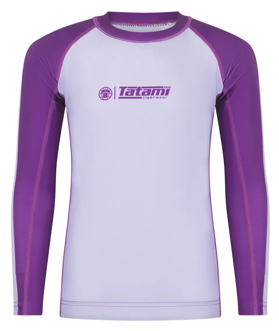 Tatami Contrast Rash Guard Bambino Manica Lunga Berry