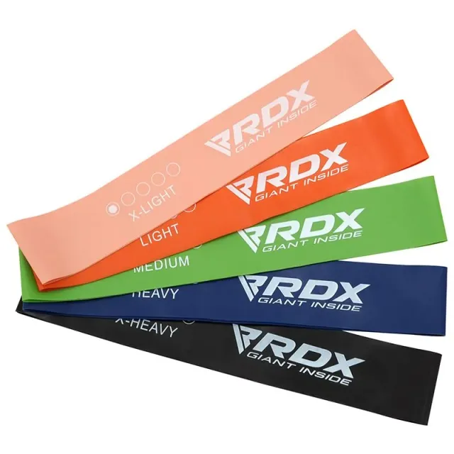RDX R1 5-in-1 set 5 bande elastiche fitness lattice